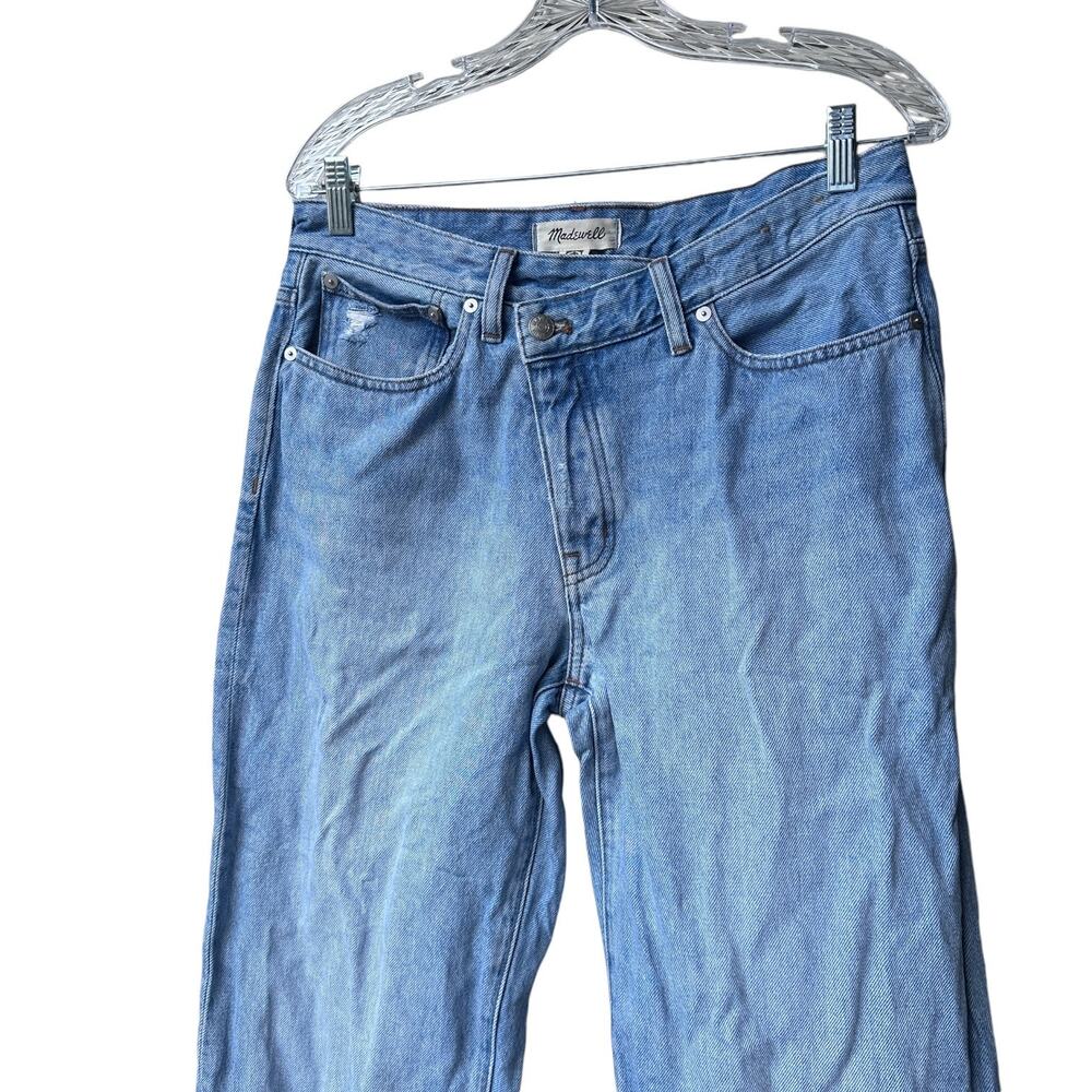 madewell curvy low-slung straight jeans sevilla wash: no689 crosstab edition 28 - Picture 6 of 10